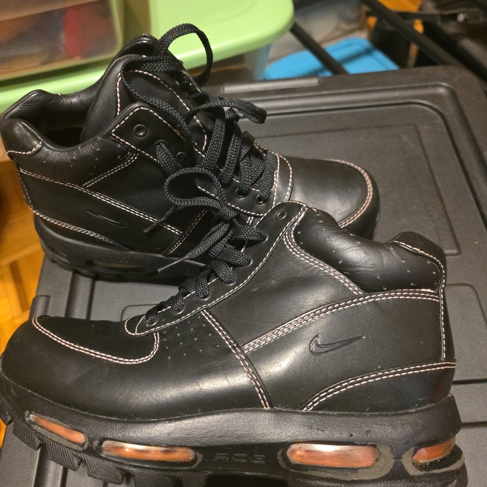 Black and PINK High-Top Sneakers